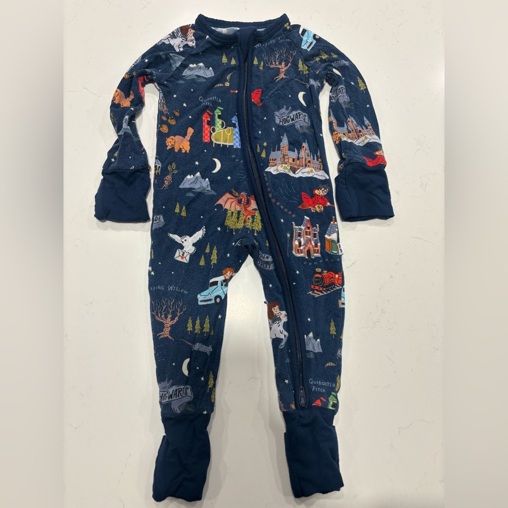 Little Sleepies HARRY POTTER Evening at Hogwarts 0-3 months zippy